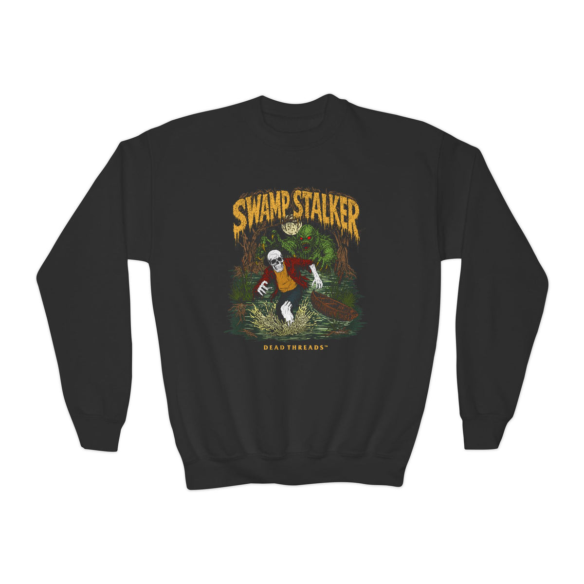 SWAMP STALKER (KIDS) CREWNECK SWEATSHIRT - Halloween Limited Drop