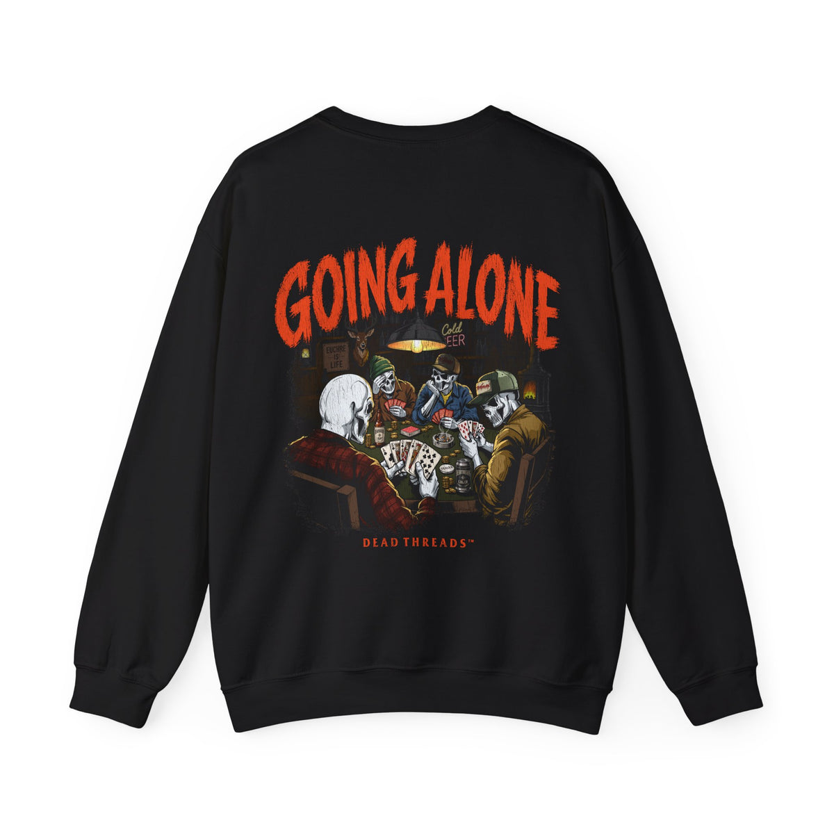 GOING ALONE - “DT ESSENTIAL" CREWNECK SWEATSHIRT