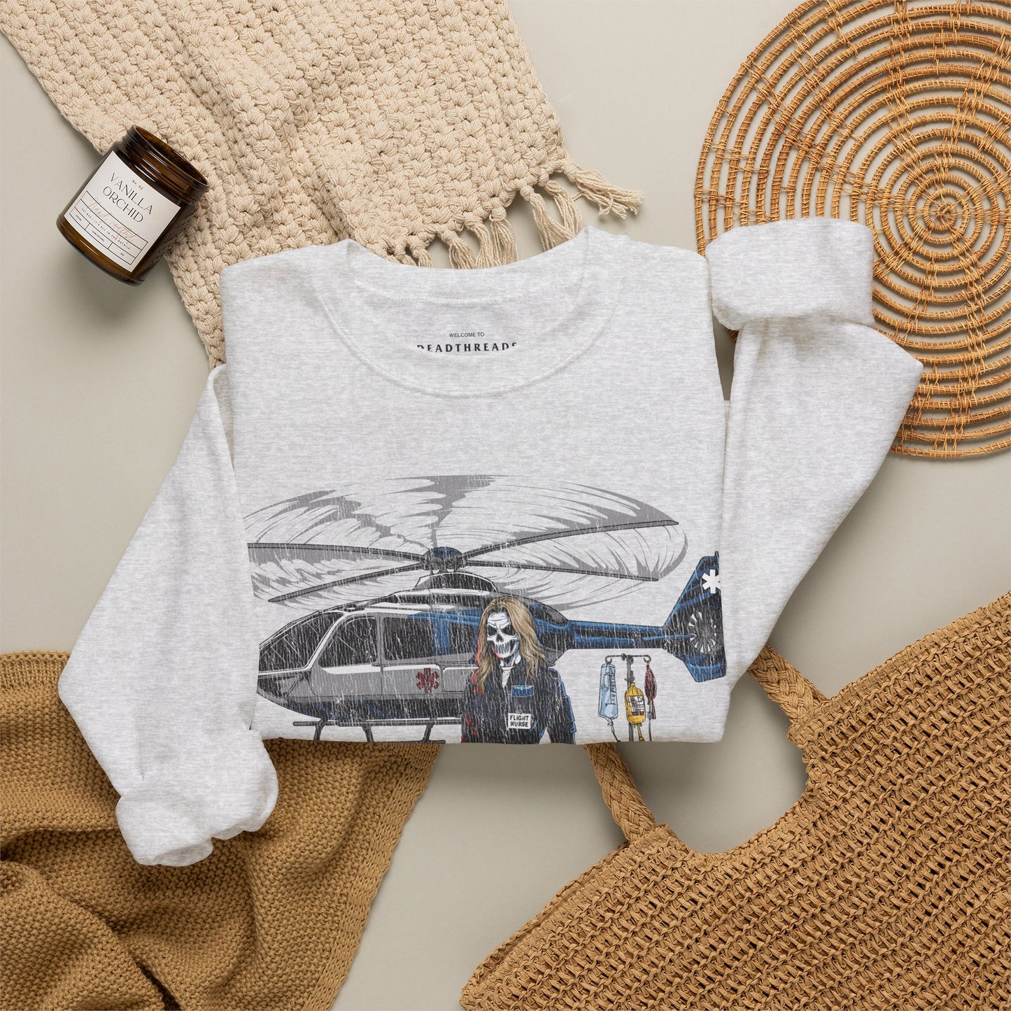 FLIGHT NURSE - CREWNECK SWEATSHIRT
