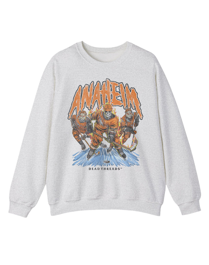 ANAHEIM HOCKEY CREWNECK SWEATSHIRT
