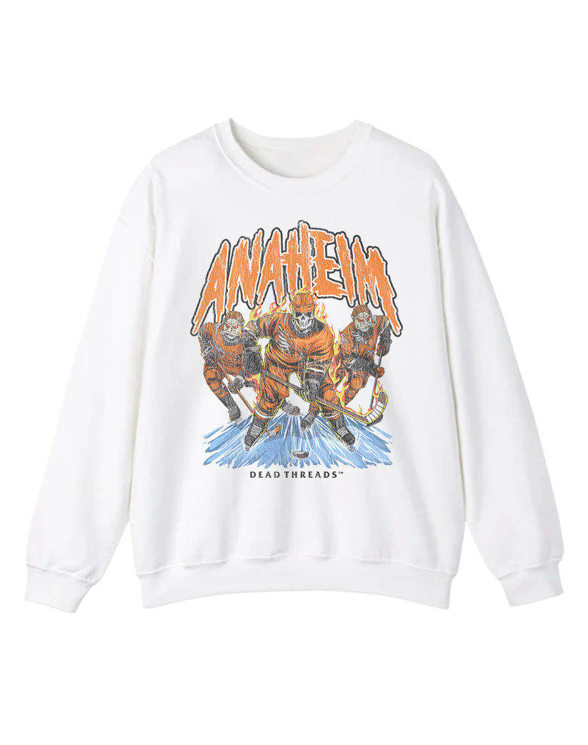ANAHEIM HOCKEY CREWNECK SWEATSHIRT