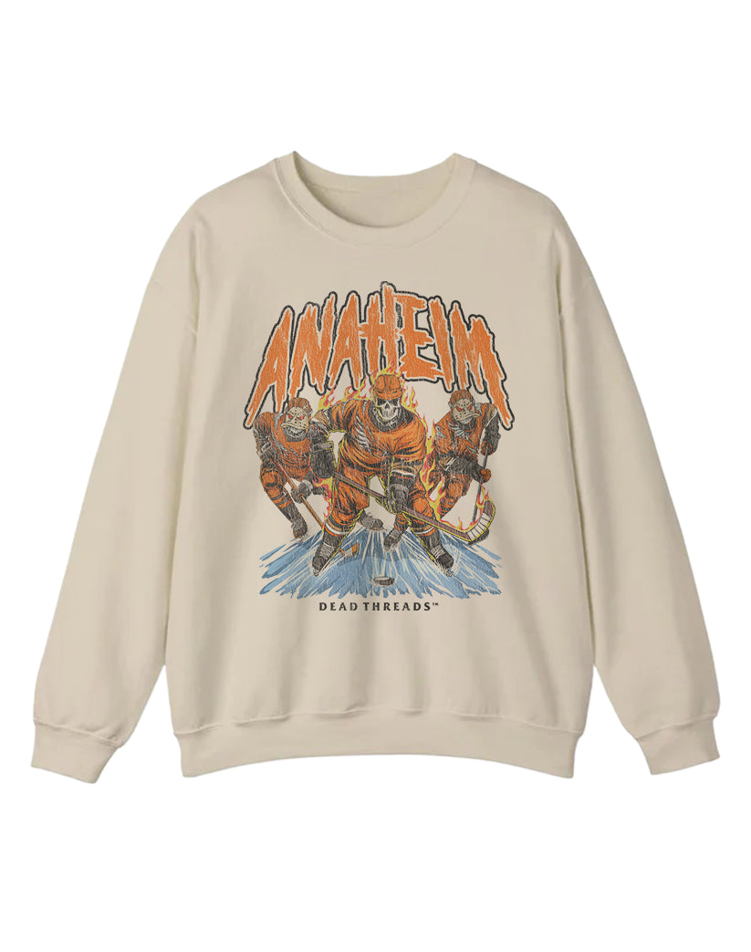 ANAHEIM HOCKEY CREWNECK SWEATSHIRT