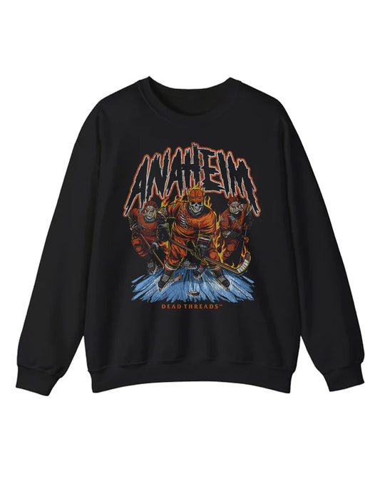 ANAHEIM HOCKEY CREWNECK SWEATSHIRT