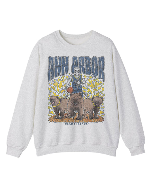 ANN ARBOR BASKETBALL CREWNECK SWEATSHIRT