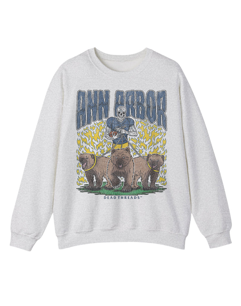 ANN ARBOR FOOTBALL CREWNECK SWEATSHIRT