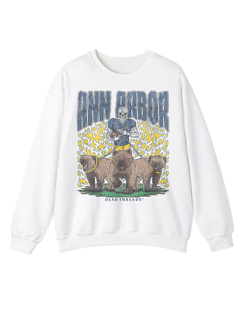 ANN ARBOR FOOTBALL CREWNECK SWEATSHIRT