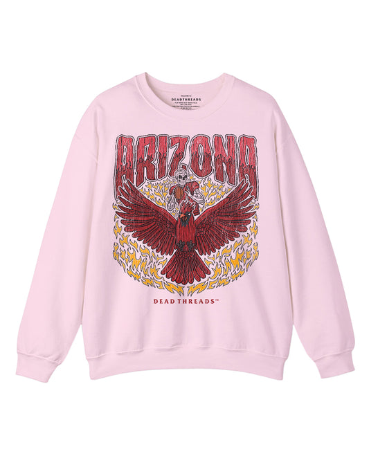 ARIZONA FOOTBALL CREWNECK SWEATSHIRT - PINK