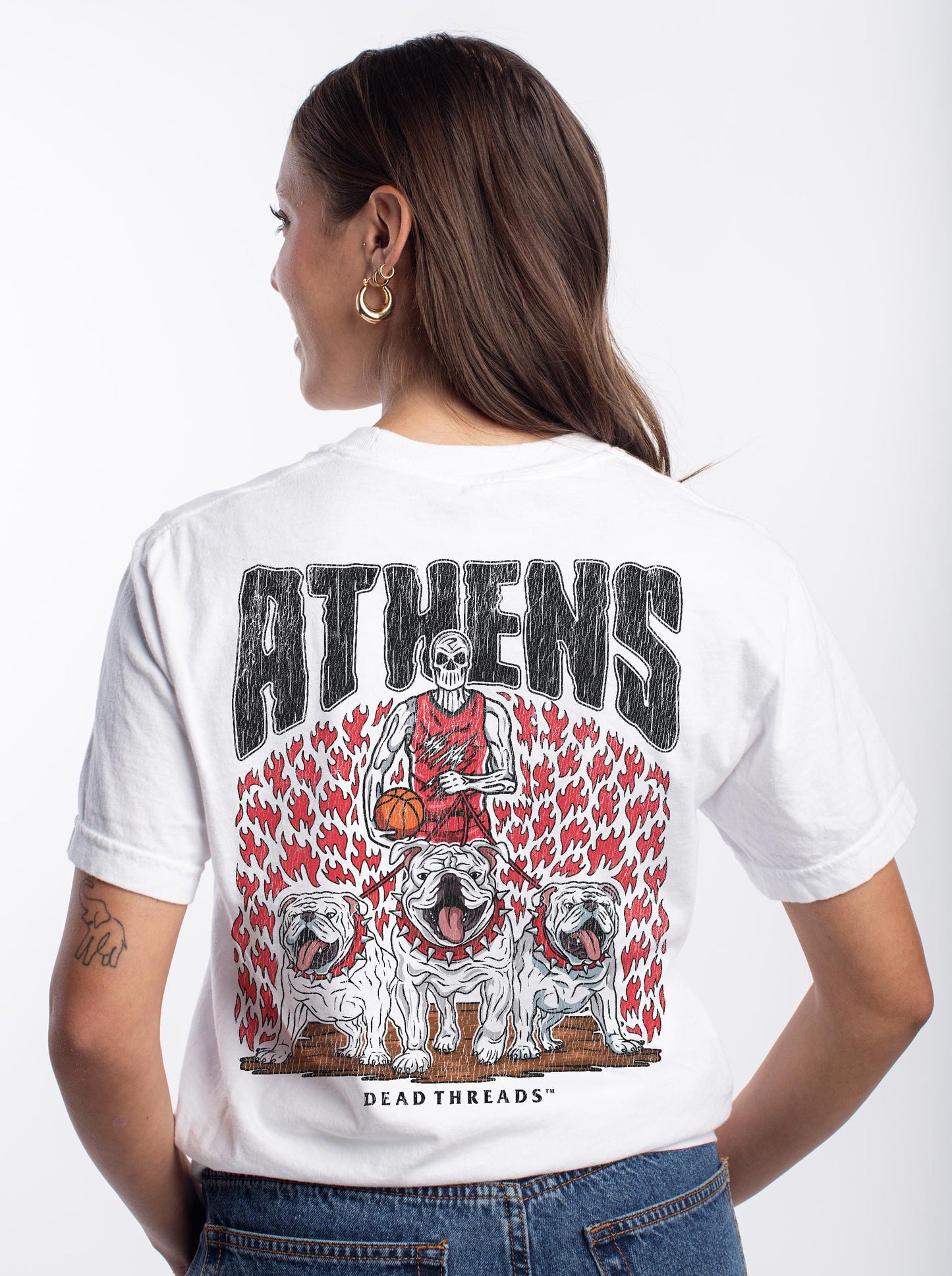 ATHENS BASKETBALL - “3 SKULL” PREMIUM T-SHIRT