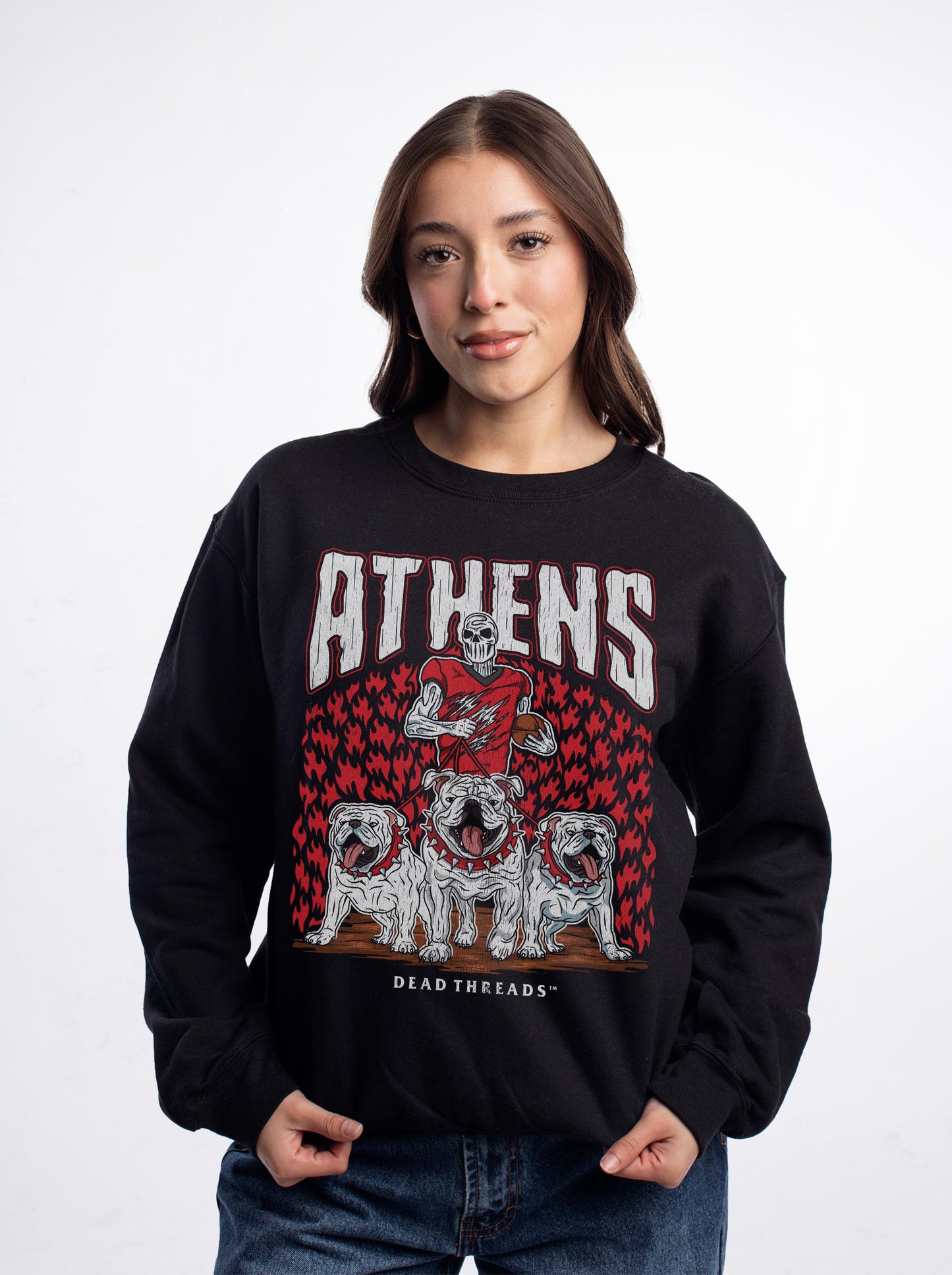ATHENS FOOTBALL CREWNECK SWEATSHIRT