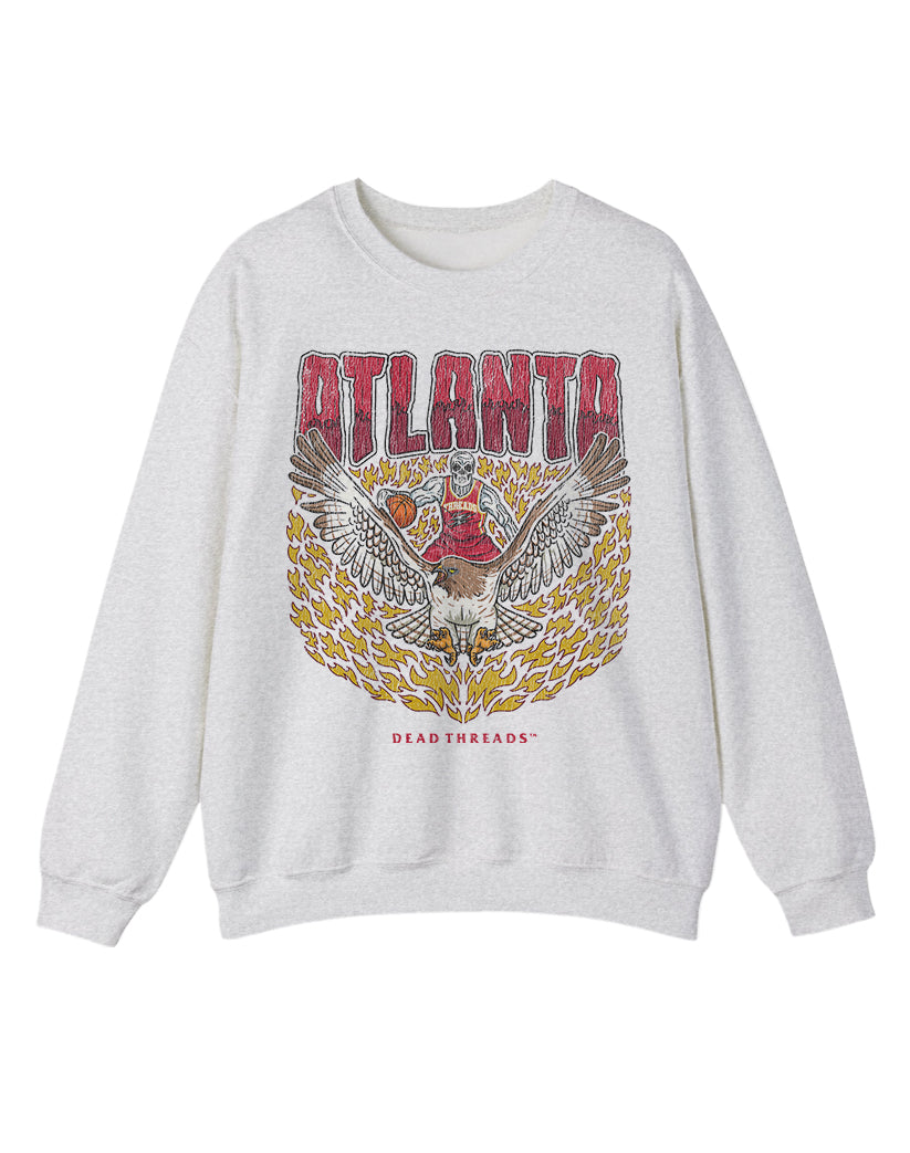 ATLANTA BASKETBALL CREWNECK SWEATSHIRT
