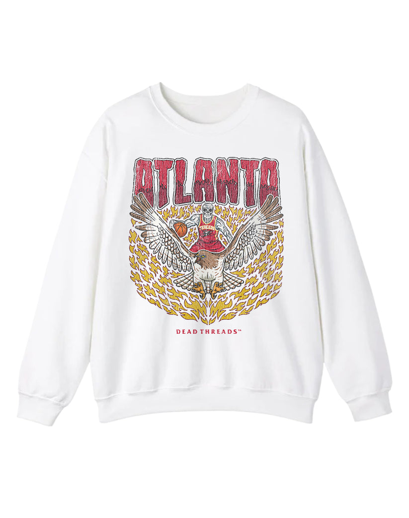 ATLANTA BASKETBALL CREWNECK SWEATSHIRT