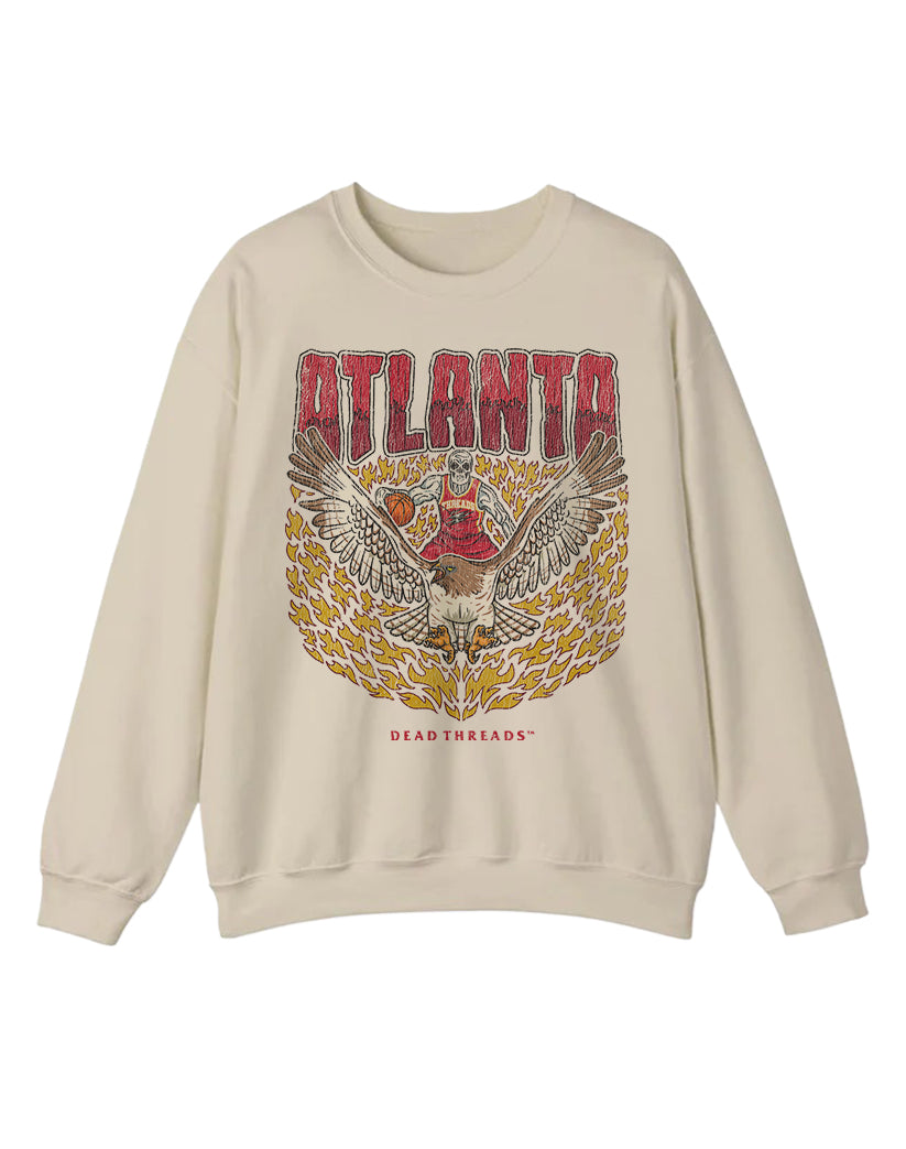 ATLANTA BASKETBALL CREWNECK SWEATSHIRT
