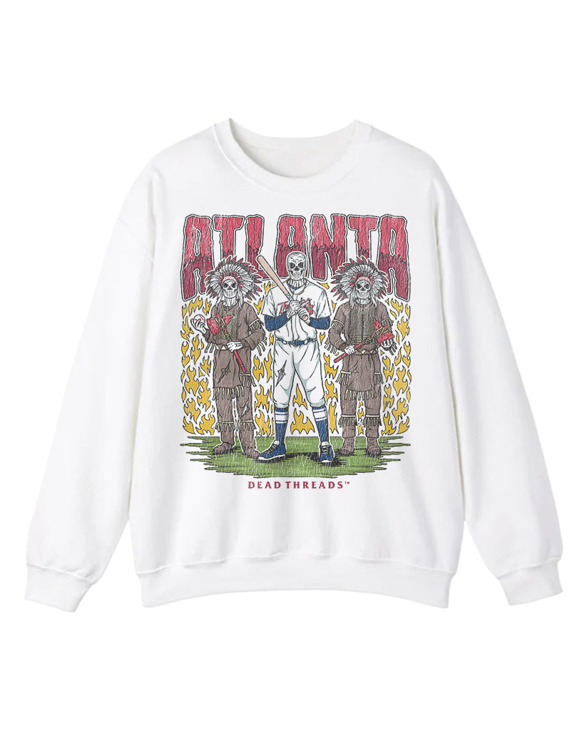 ATLANTA BASEBALL CREWNECK SWEATSHIRT