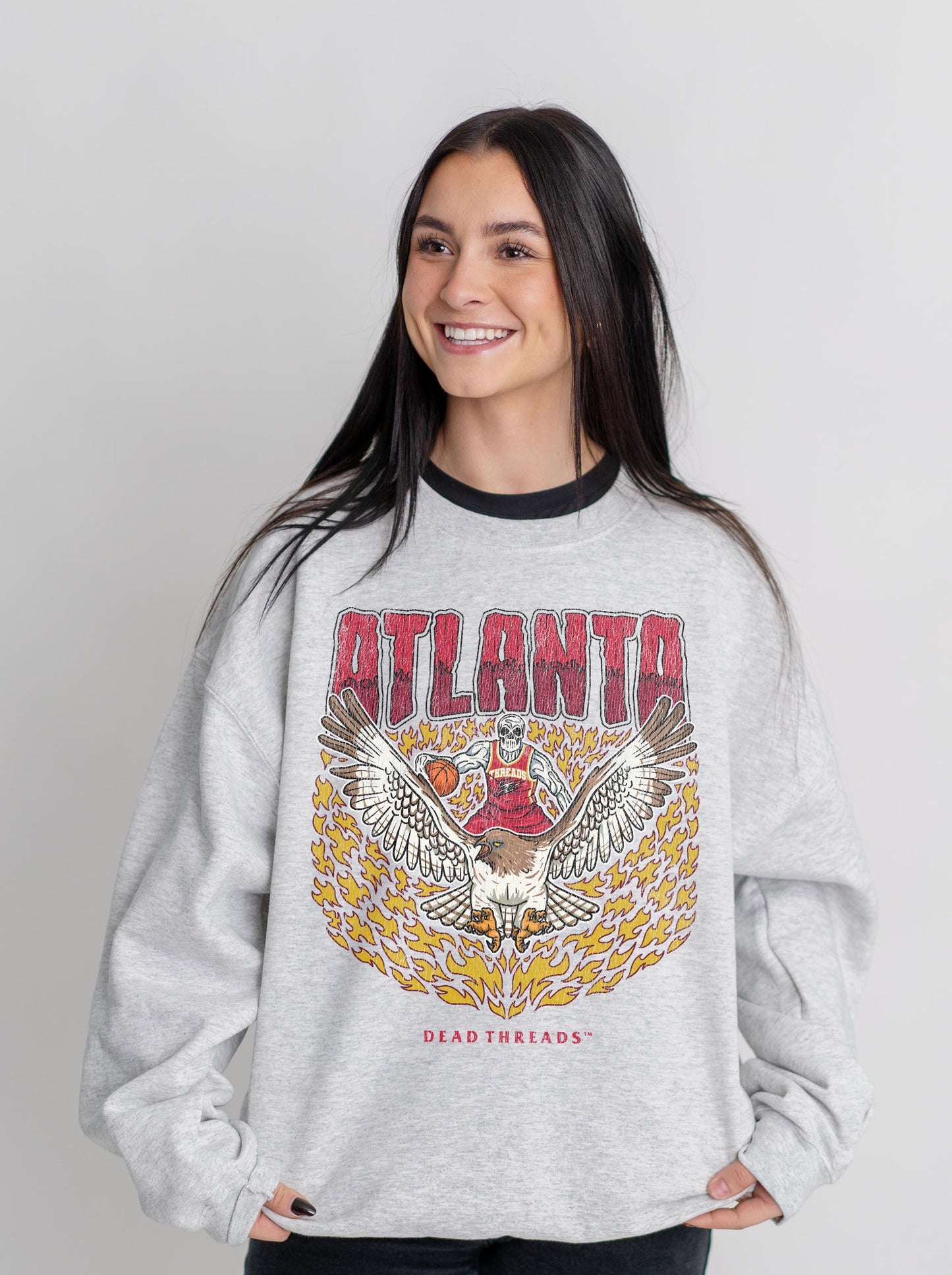 ATLANTA BASKETBALL CREWNECK SWEATSHIRT