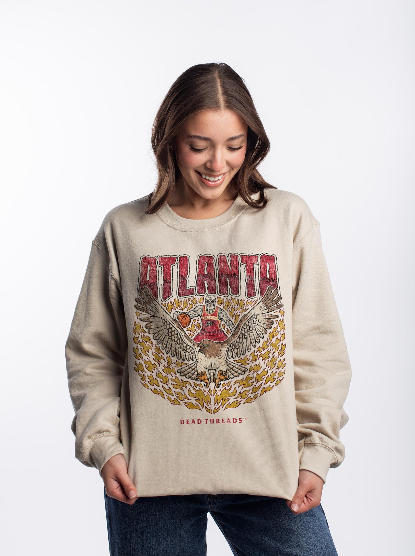 ATLANTA BASKETBALL CREWNECK SWEATSHIRT
