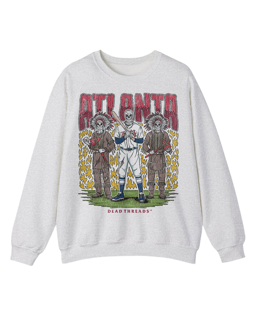 ATLANTA BASEBALL CREWNECK SWEATSHIRT