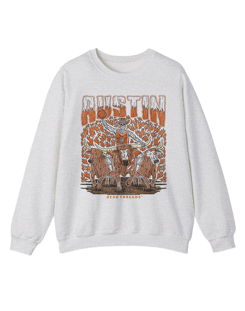 AUSTIN BASKETBALL CREWNECK SWEATSHIRT