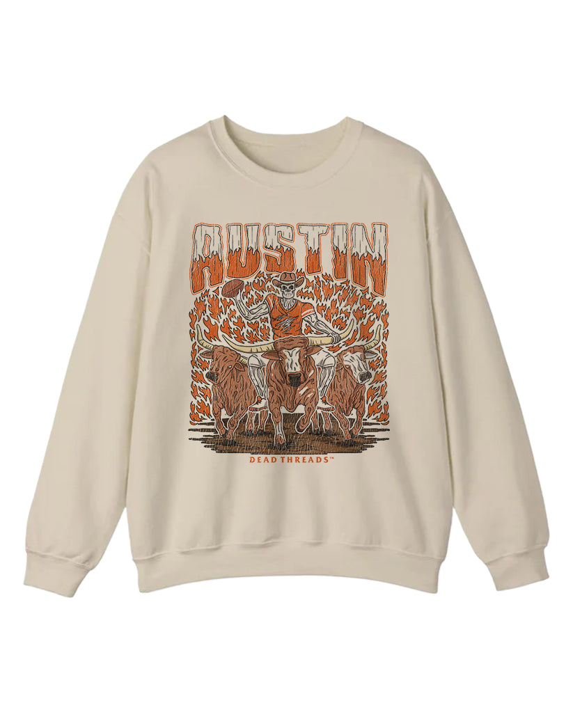 AUSTIN FOOTBALL CREWNECK SWEATSHIRT