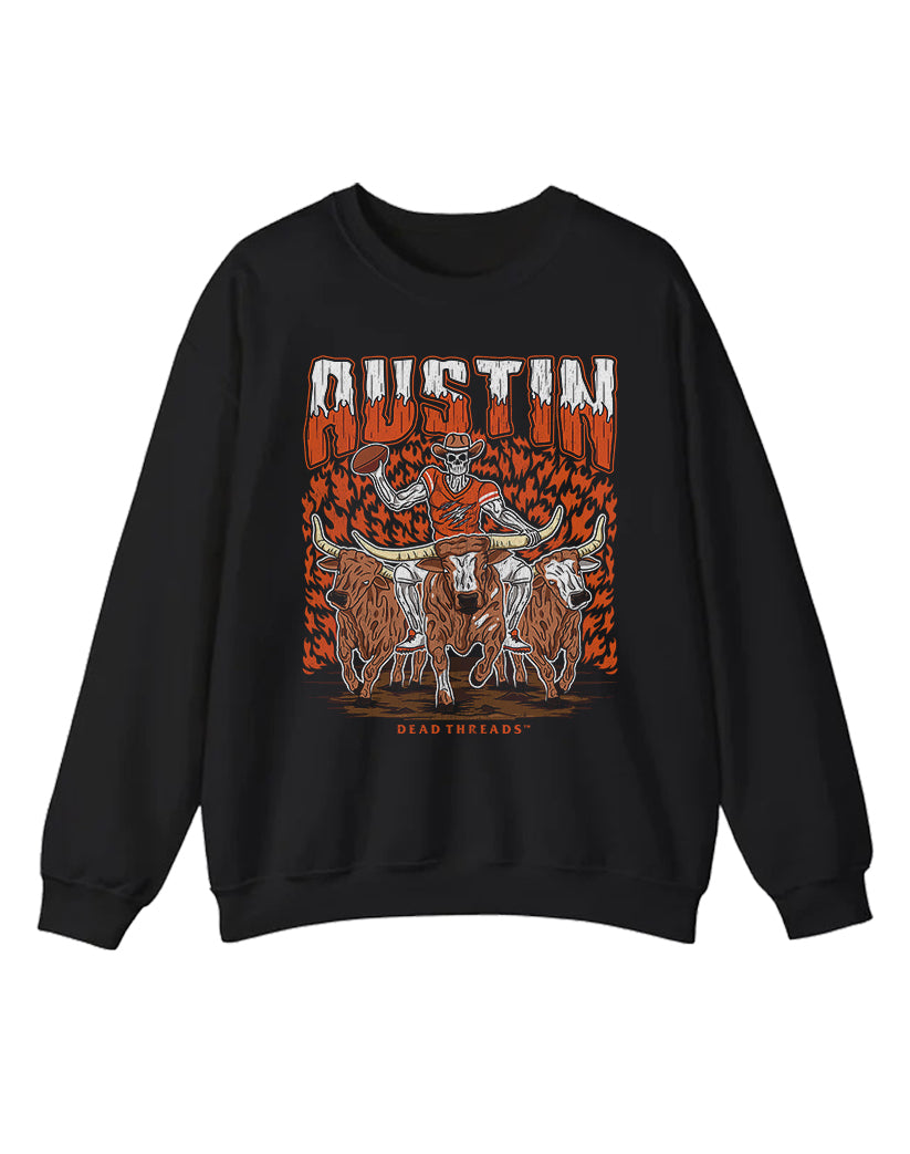 AUSTIN FOOTBALL CREWNECK SWEATSHIRT