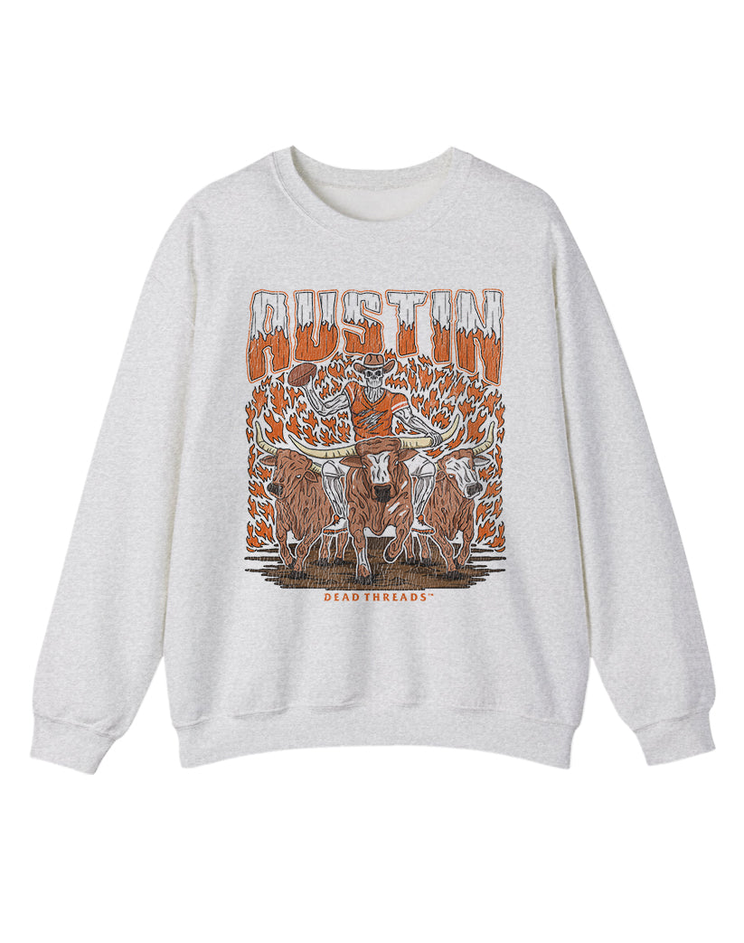 AUSTIN FOOTBALL CREWNECK SWEATSHIRT