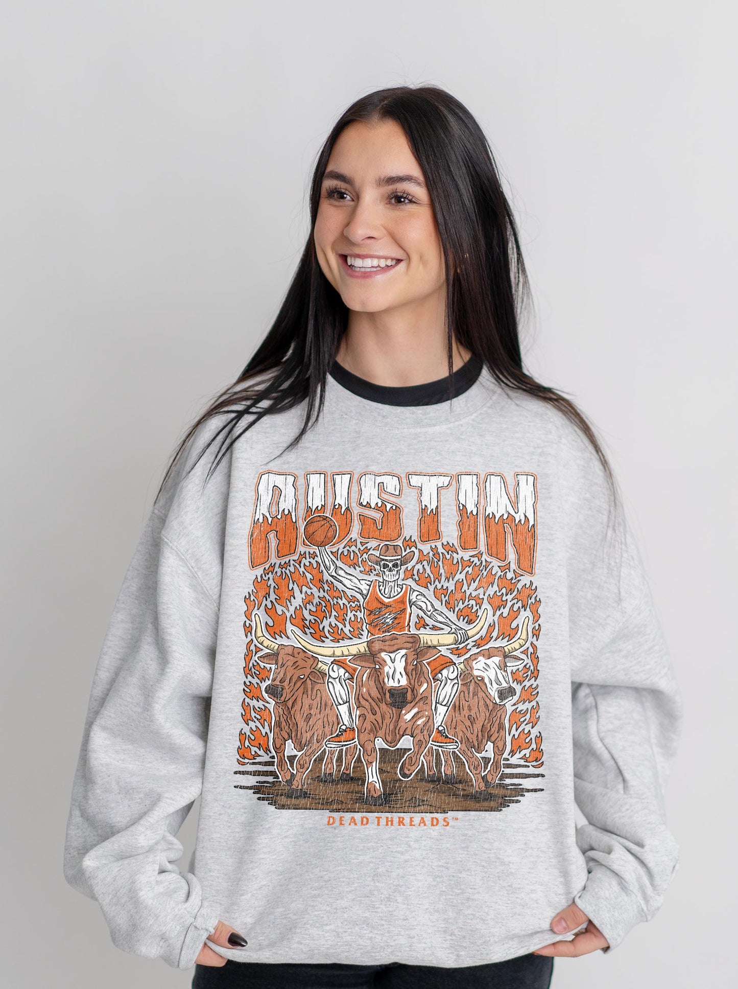 AUSTIN BASKETBALL CREWNECK SWEATSHIRT