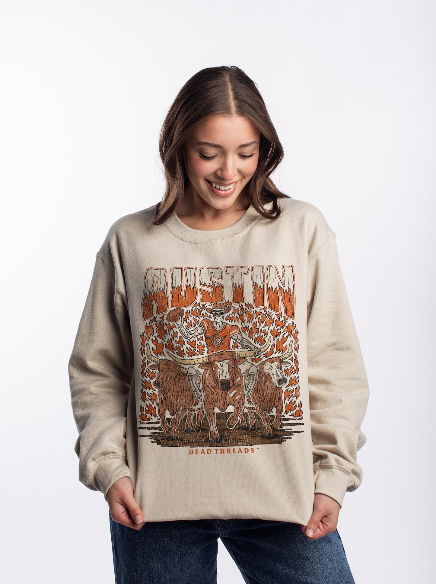 AUSTIN FOOTBALL CREWNECK SWEATSHIRT
