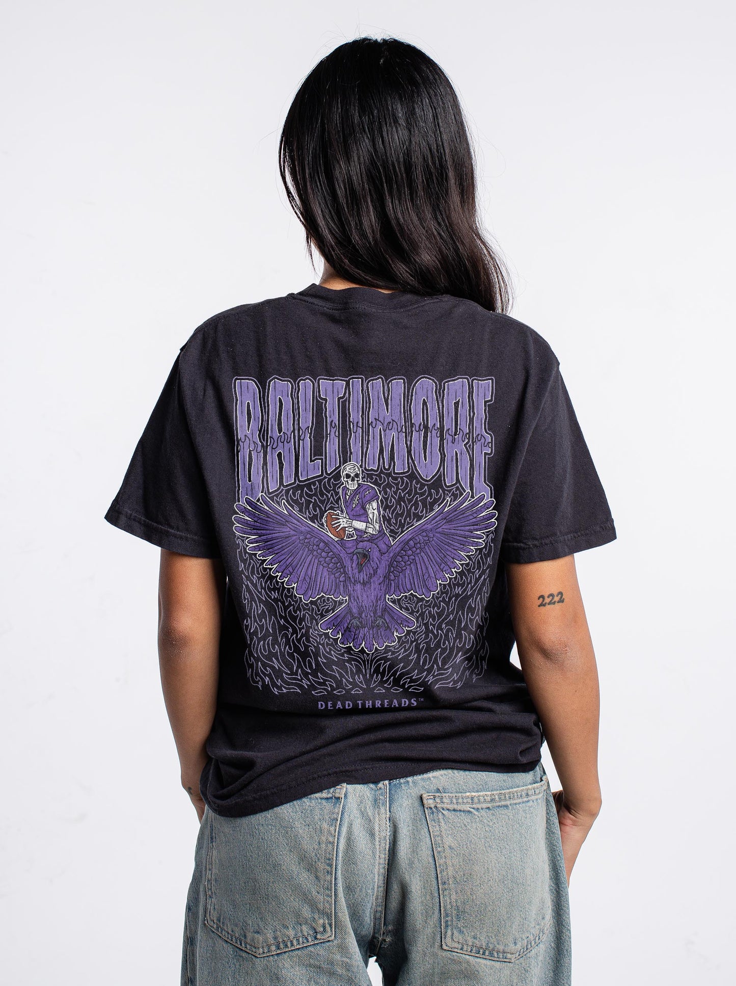 BALTIMORE FOOTBALL v1 - “3 SKULL” PREMIUM T-SHIRT