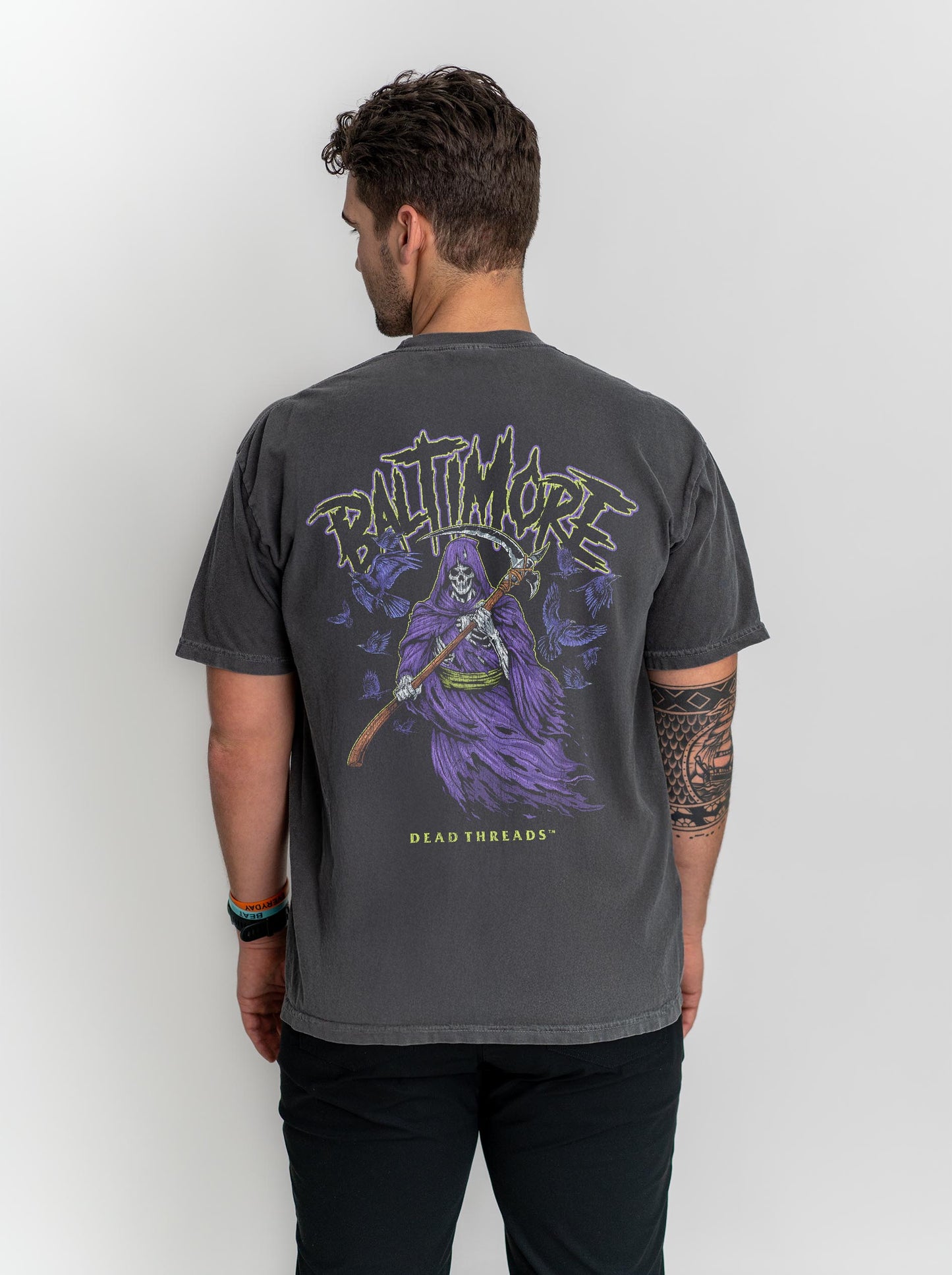 BALTIMORE FOOTBALL v2 - “3 SKULL” PREMIUM T-SHIRT