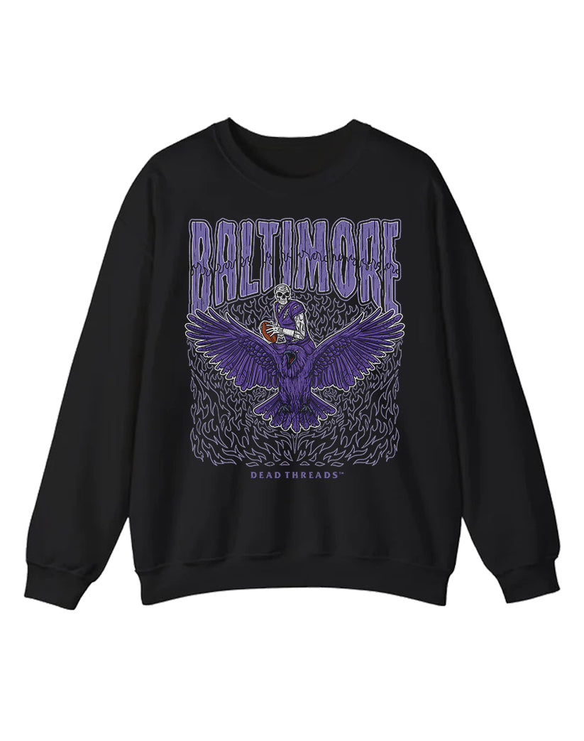 BALTIMORE FOOTBALL v1 CREWNECK SWEATSHIRT