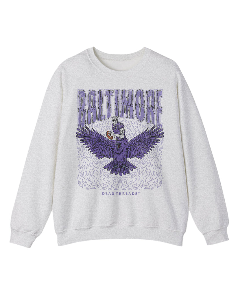 BALTIMORE FOOTBALL v1 CREWNECK SWEATSHIRT