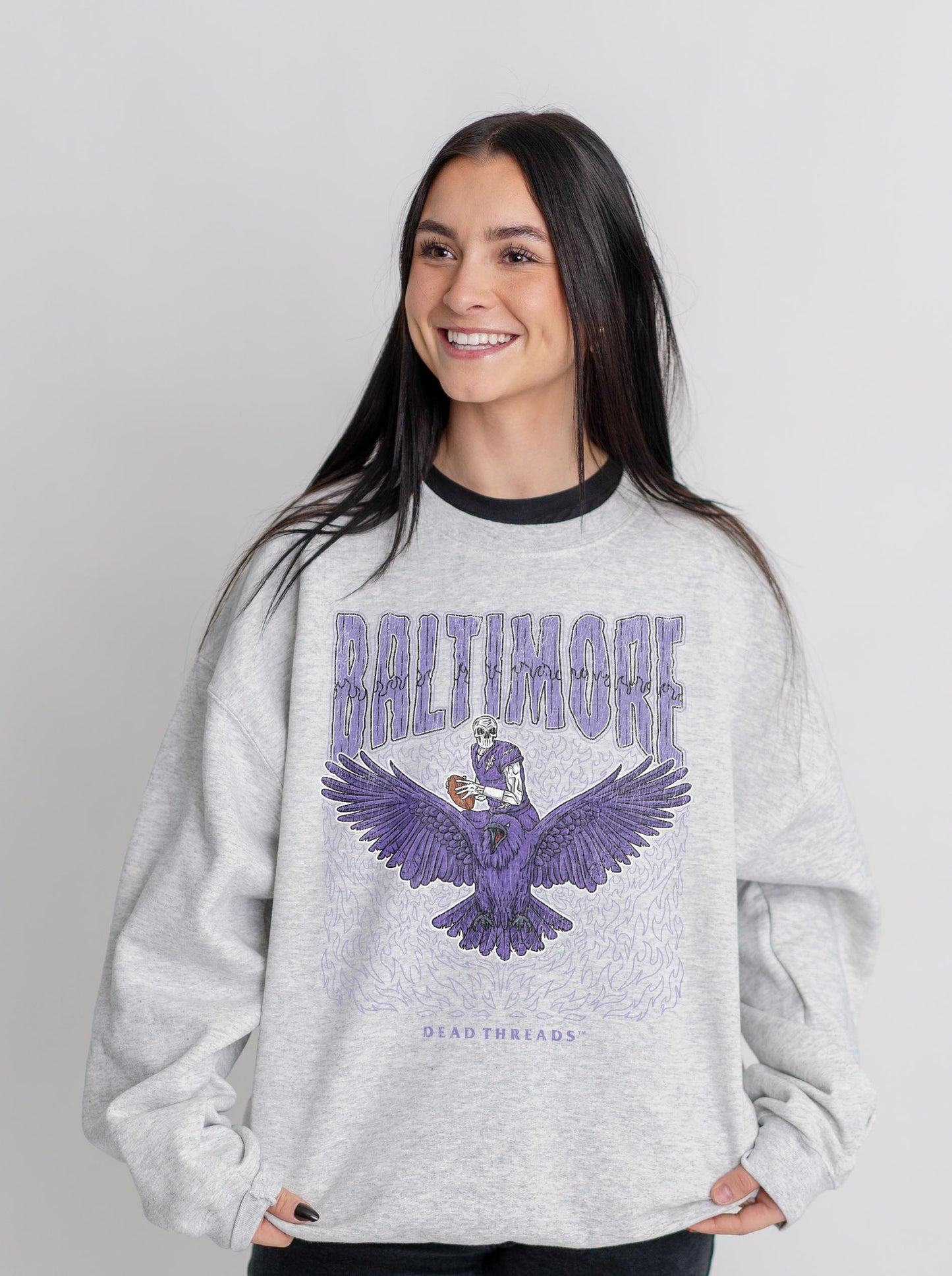 BALTIMORE FOOTBALL v1 CREWNECK SWEATSHIRT