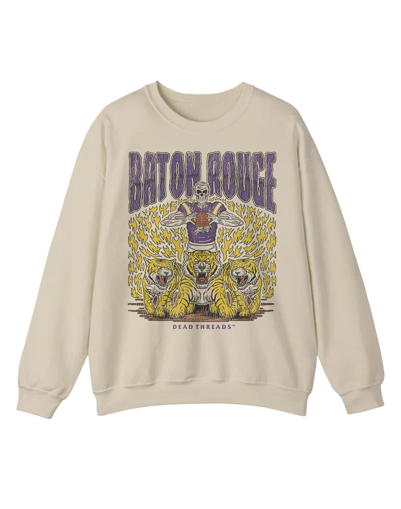 BATON ROUGE FOOTBALL CREWNECK SWEATSHIRT