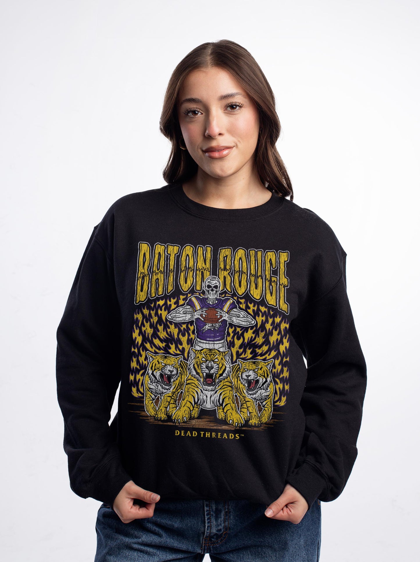 BATON ROUGE FOOTBALL CREWNECK SWEATSHIRT