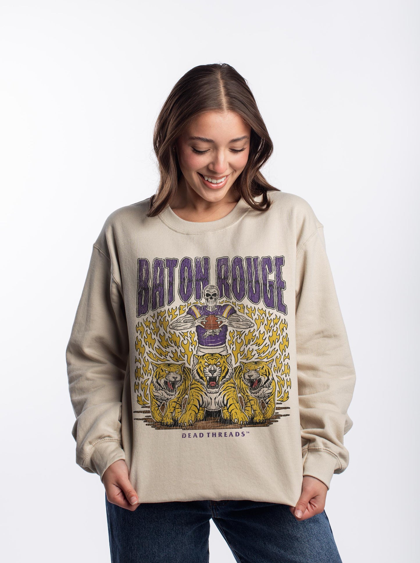 BATON ROUGE FOOTBALL CREWNECK SWEATSHIRT