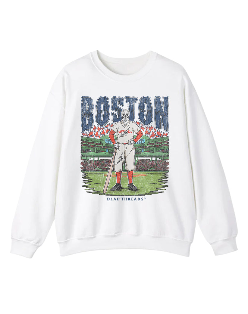 BOSTON BASEBALL CREWNECK SWEATSHIRT