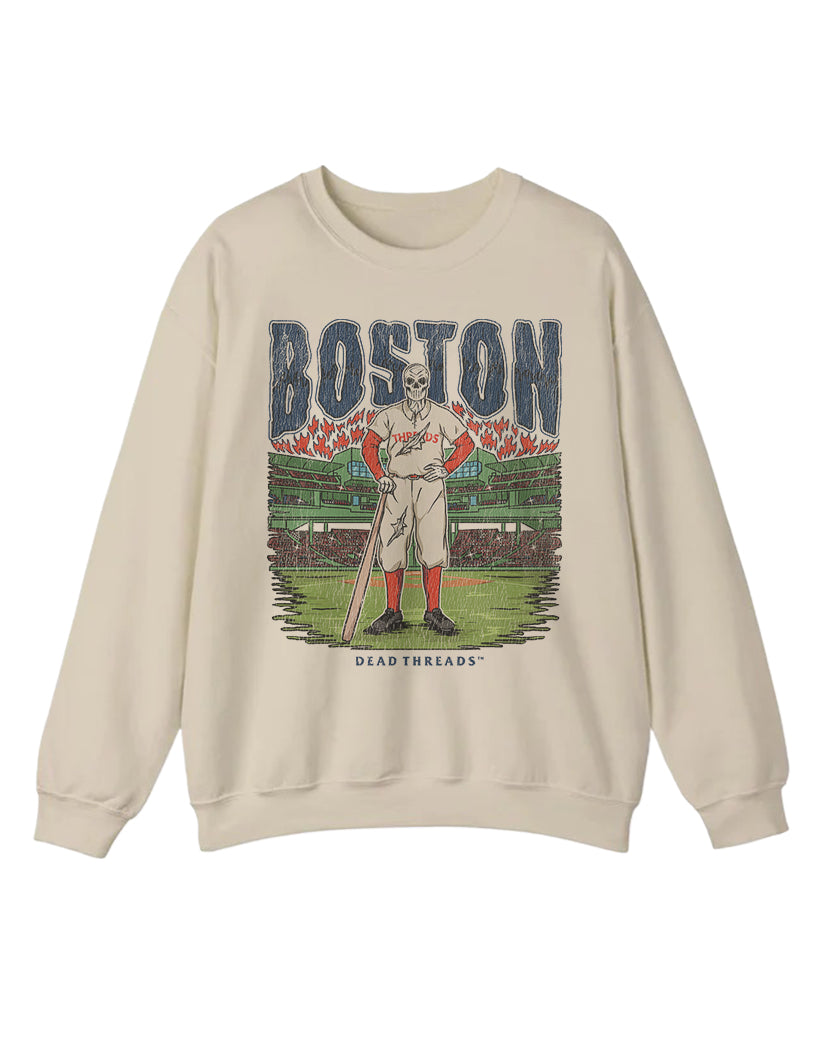 BOSTON BASEBALL CREWNECK SWEATSHIRT