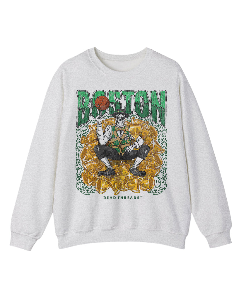 BOSTON BASKETBALL CREWNECK SWEATSHIRT