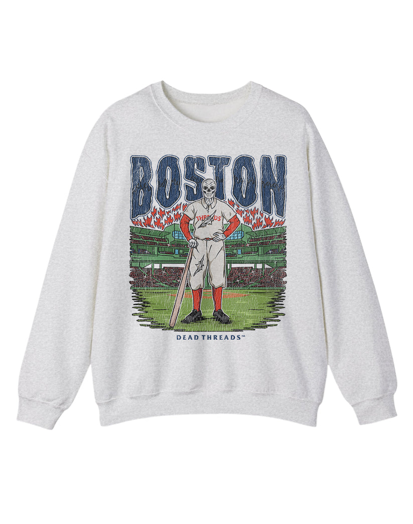 BOSTON BASEBALL CREWNECK SWEATSHIRT