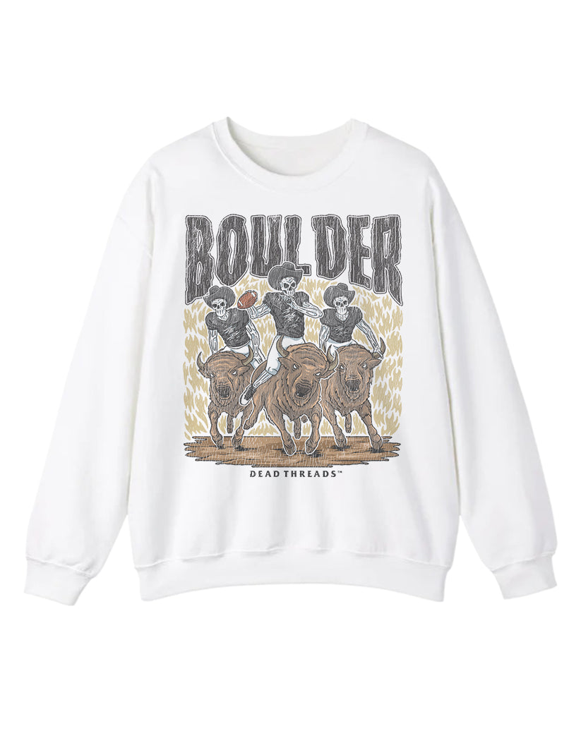 BOULDER FOOTBALL CREWNECK SWEATSHIRT