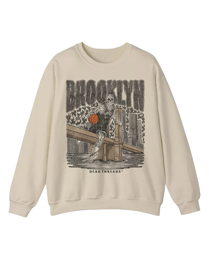 BROOKLYN BASKETBALL CREWNECK SWEATSHIRT