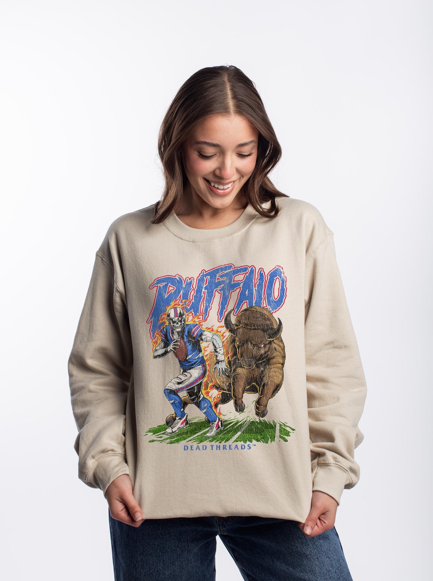 BUFFALO FOOTBALL v2 CREWNECK SWEATSHIRT