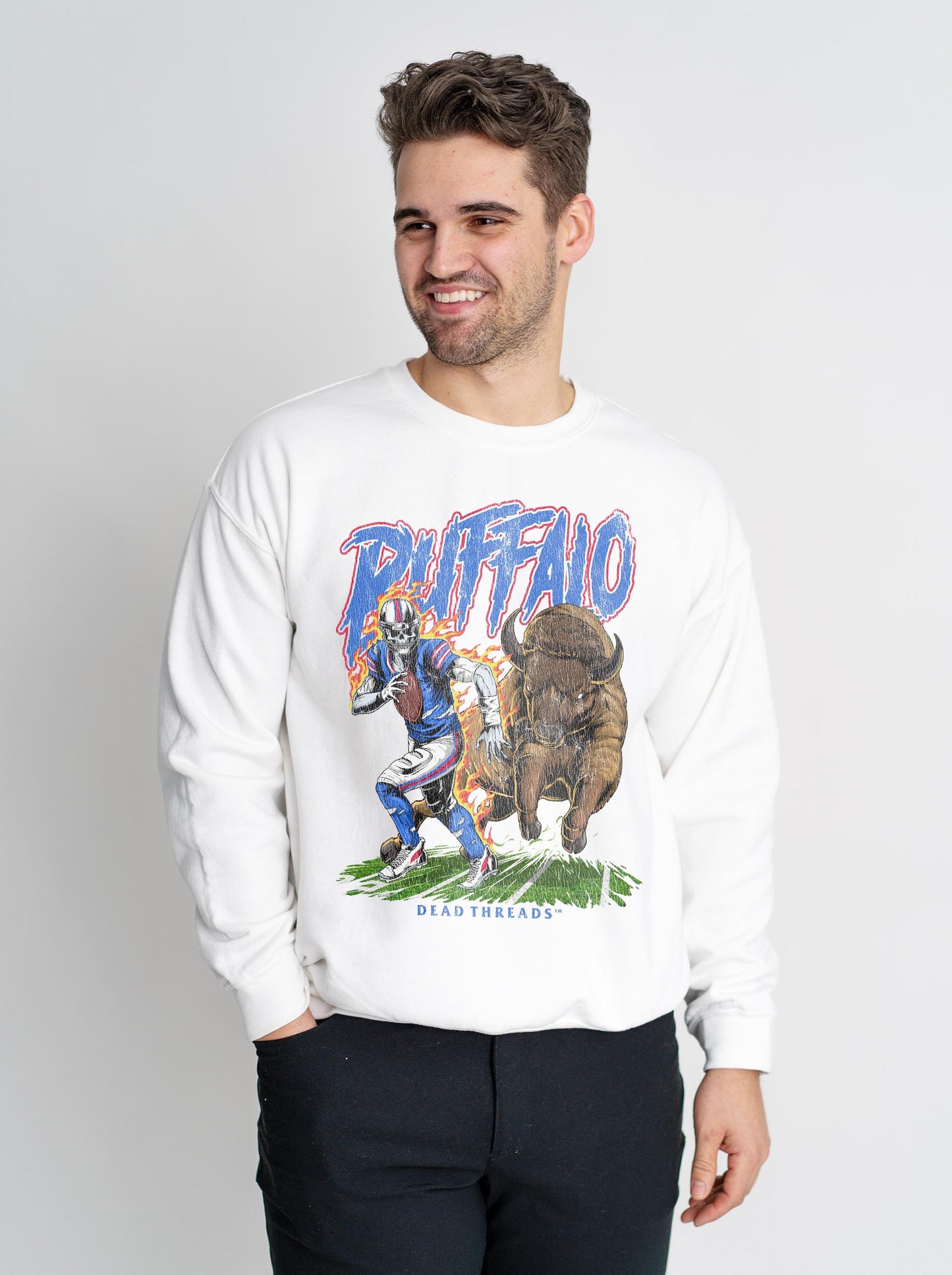 BUFFALO FOOTBALL v2 CREWNECK SWEATSHIRT