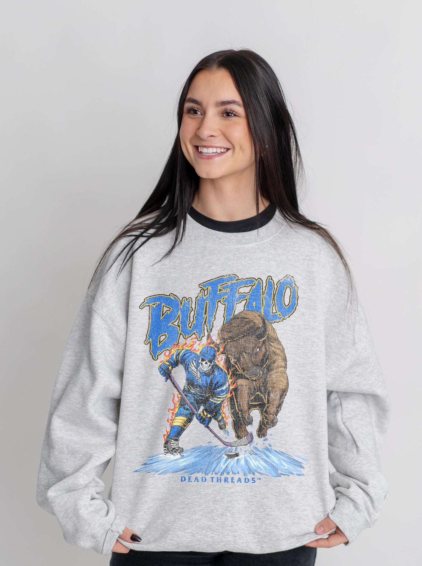 BUFFALO HOCKEY CREWNECK SWEATSHIRT