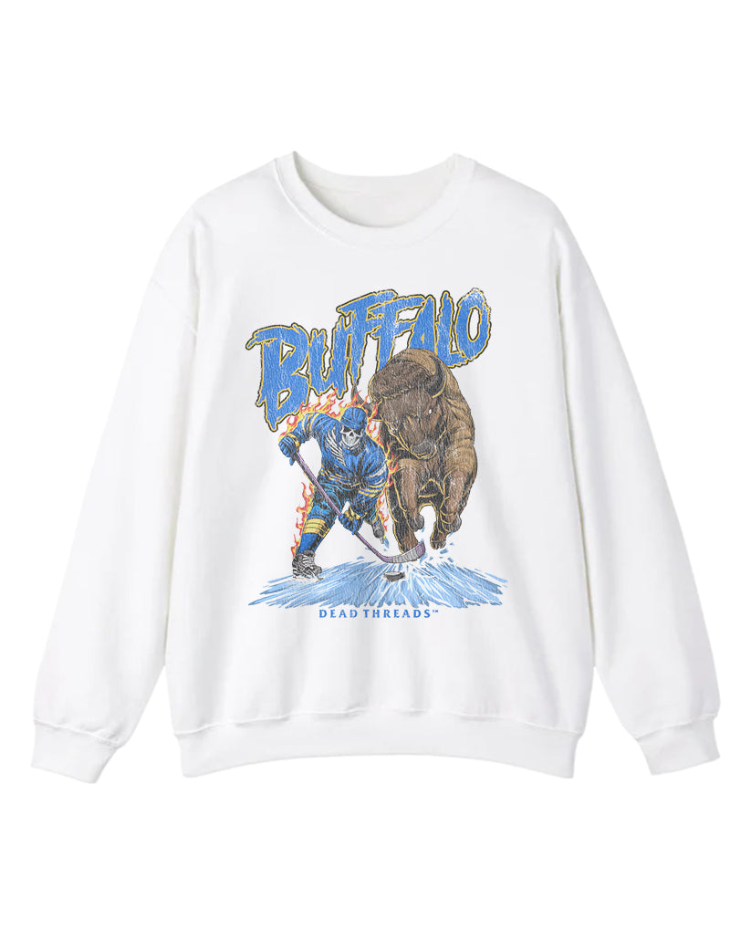 BUFFALO HOCKEY CREWNECK SWEATSHIRT