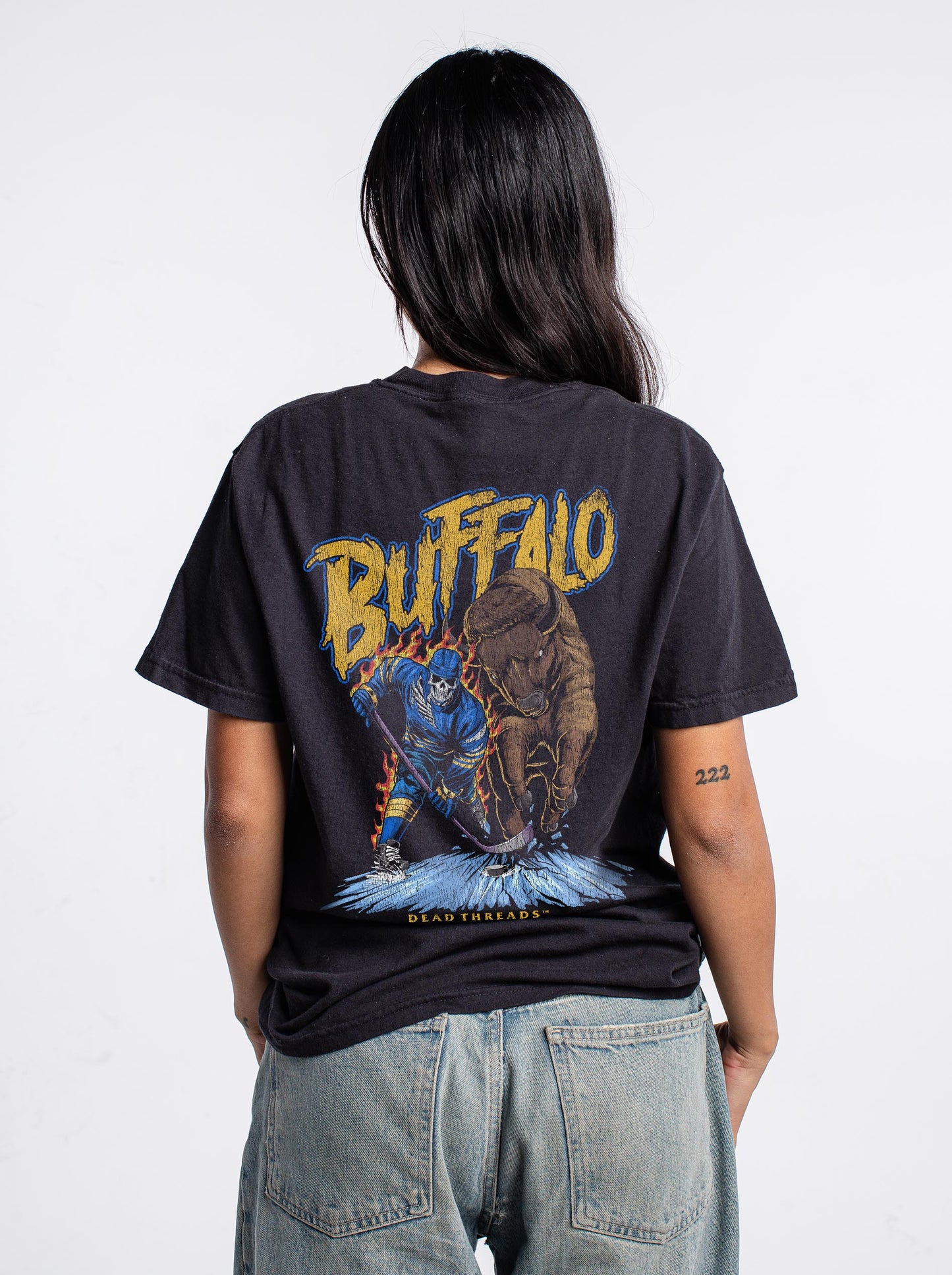 BUFFALO HOCKEY - “3 SKULL” PREMIUM T-SHIRT
