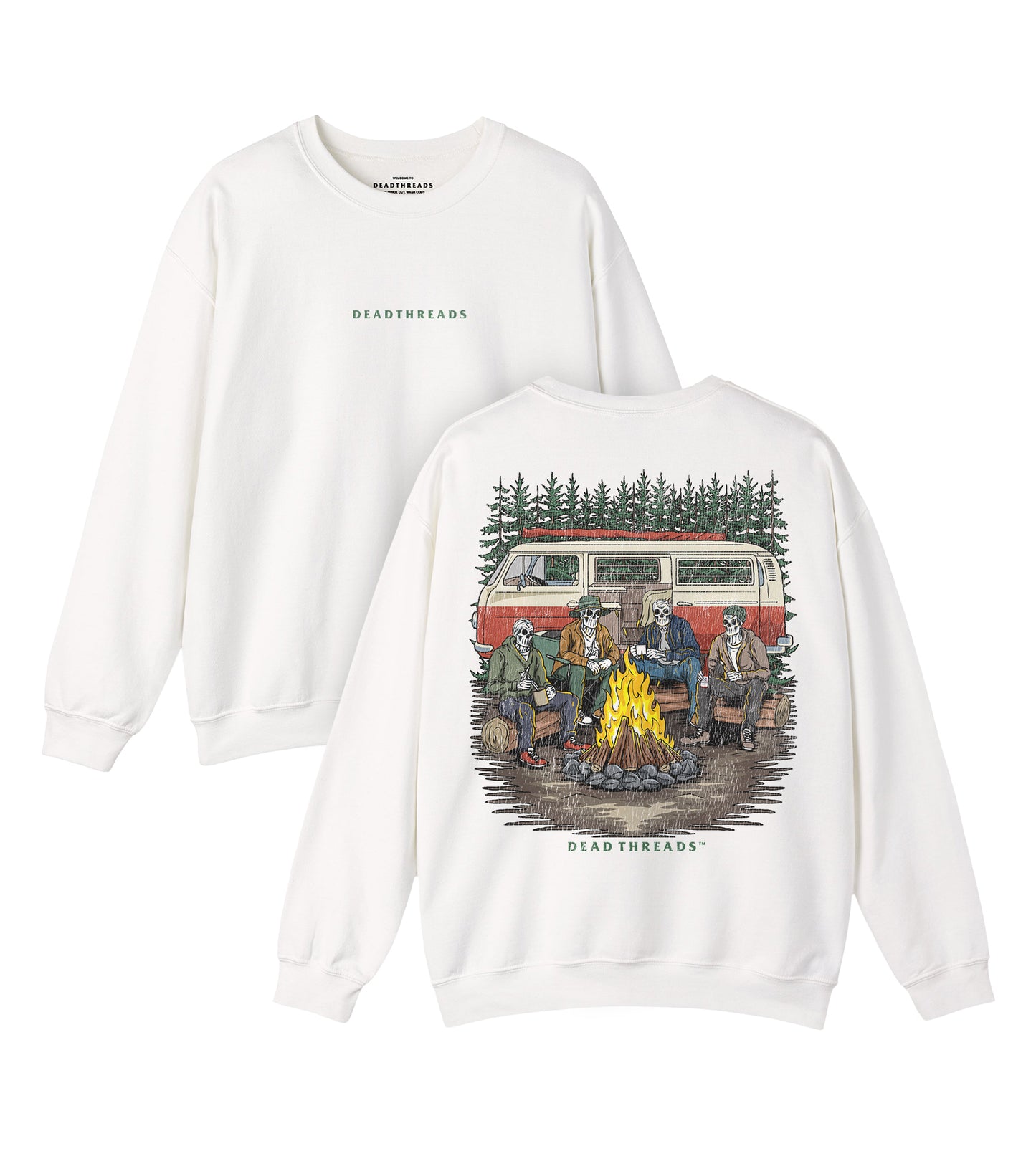 CAMPING IS IN TENTS - “DT ESSENTIAL" CREWNECK SWEATSHIRT