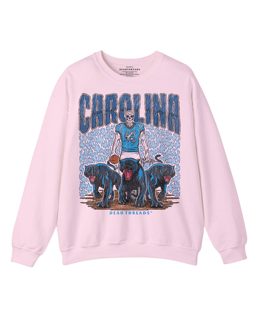 CAROLINA FOOTBALL CREWNECK SWEATSHIRT - PINK