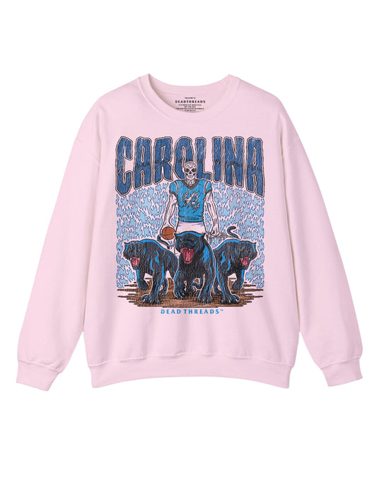 CAROLINA FOOTBALL CREWNECK SWEATSHIRT - PINK