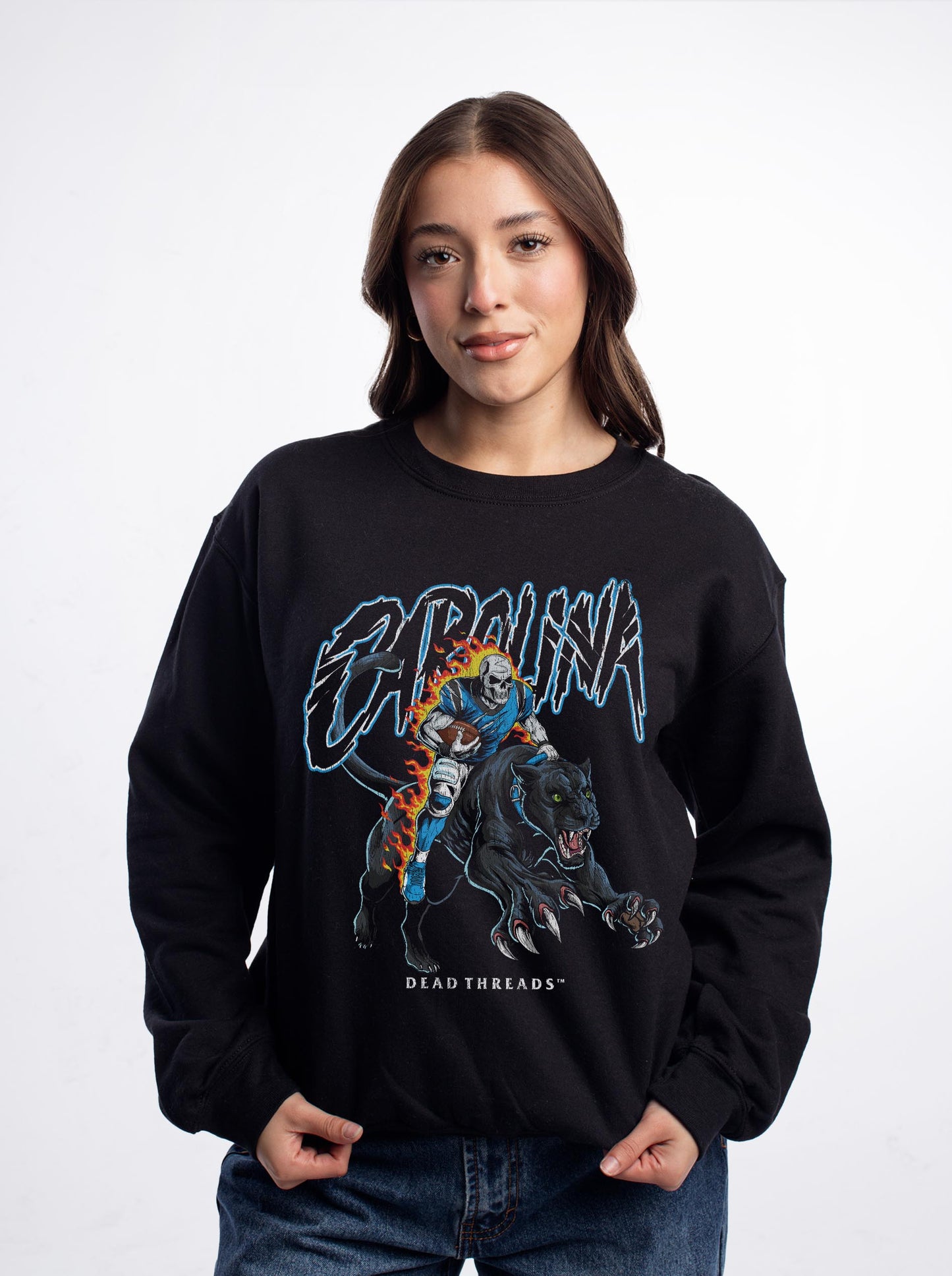 CAROLINA FOOTBALL v2 CREWNECK SWEATSHIRT