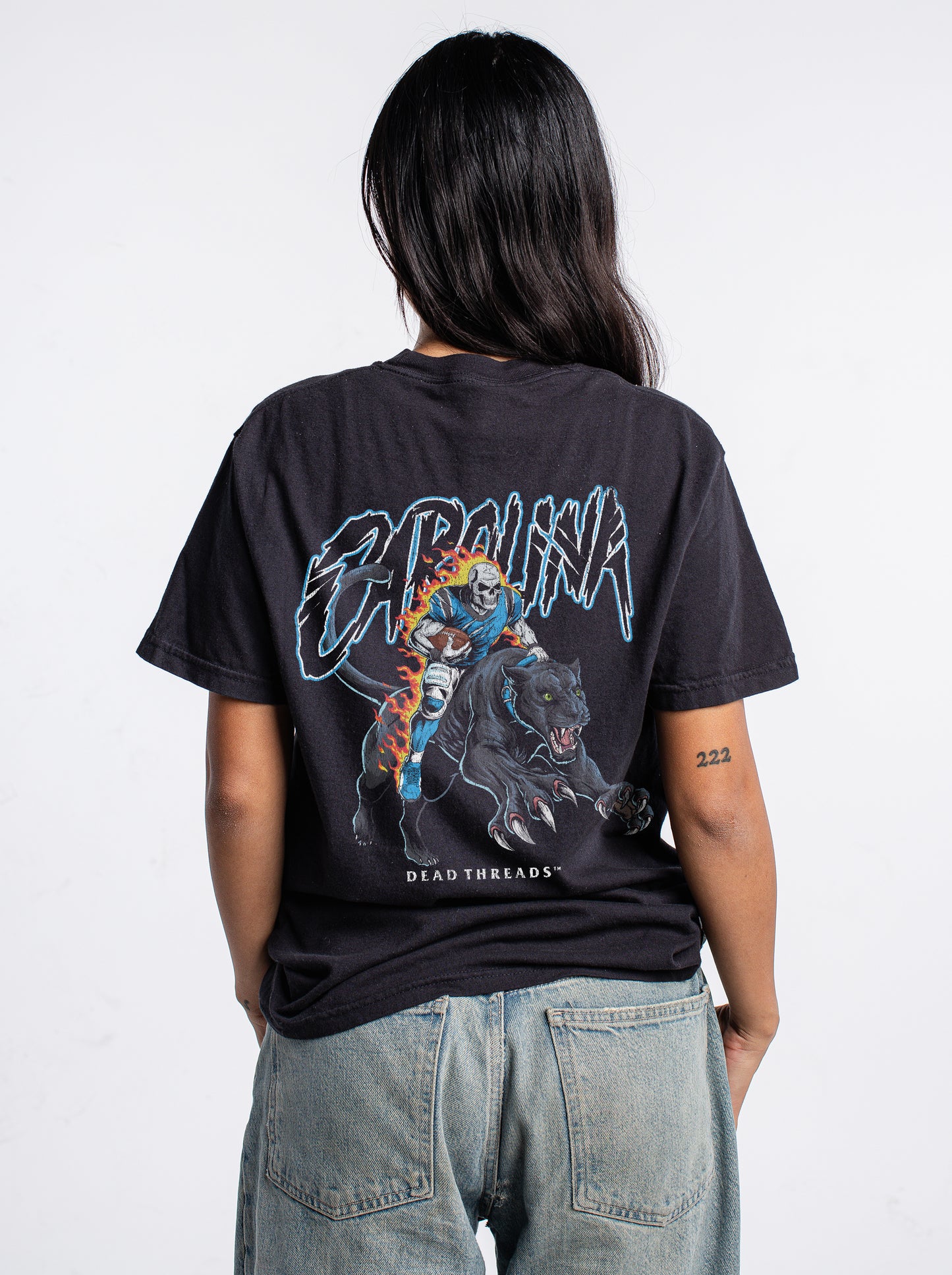 CAROLINA FOOTBALL v2 - "3 SKULL" PREMIUM T-SHIRT